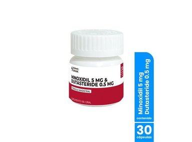 MINOXIDIL 5MG Y DUTASTERIDE 0,5 MG 30CAPS - DERMOSUMAK