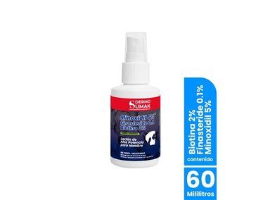 LOCION MINOXIDIL 5% Y FINASTERIDE 0,1 Y BIOTINA 2% 60ML DERMO SUMAK