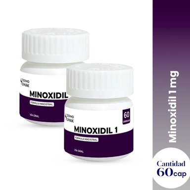 MINOXIDIL 1 MG 60 CAPSULAS DERMO SUMAK 2 UND