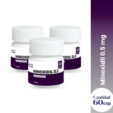 MINOXIDIL 0.5 MG 60 CAPSULAS DERMO SUMAK 2 UND