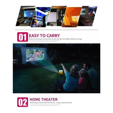 MINI PROYECTOR YG 300 LED PORTÁTIL PARA CINE EN CASA - 4