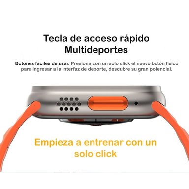 SMARTWATCH ULTRA 8 SERIE ADO NARANJA - 2
