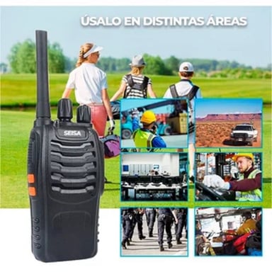 PACK 2 WALKIE TALKIES SEISA ST-B888S PORTATIL TRANSMISOR RECEPTOR - 3