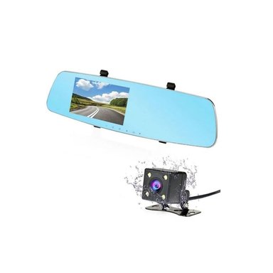 ESPEJO RETROVISOR DVR CD-D3 CON CÁMARA DOBLE VISIÓN