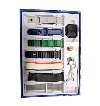 SMARTWATCH T24 NEGRO BLUETOOTH LLAMADAS FRECUENCIAS Y SUEÑO CHAMPION EDITION CON 7 CORREAS - 2
