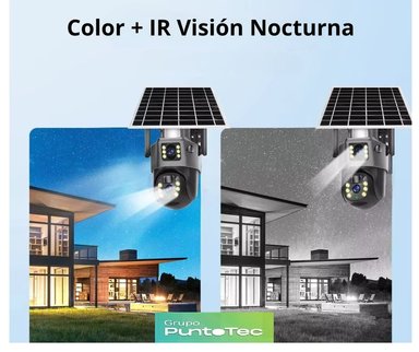 CÁMARA LANTUN VCS09 1080MPX SEGURIDAD DOBLE LENTE CON PANEL SOLAR - 4