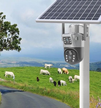 CÁMARA LANTUN VCS09 1080MPX SEGURIDAD DOBLE LENTE CON PANEL SOLAR - 6