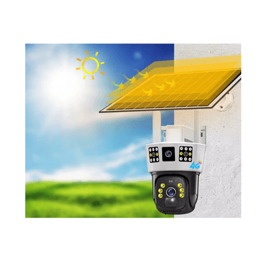 CÁMARA LANTUN VCS10 1080MPX SEGURIDAD DOBLE LENTE WIFI EXTERIOR CON PANEL SOLAR - 2