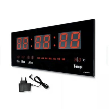 RELOJ DIGITAL DE PARED 4622 ALARMA CALENDARIO Y TEERATURA