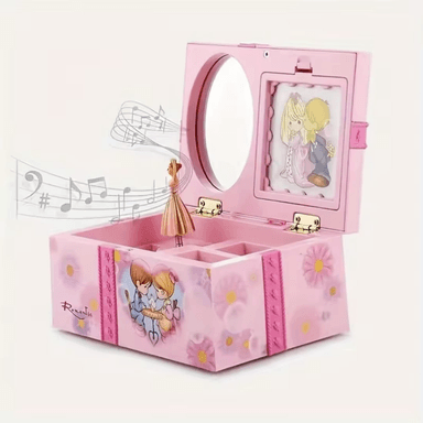 CAJA DE MÚSICA EN MINIATURA PARA BAILARINA ROSA