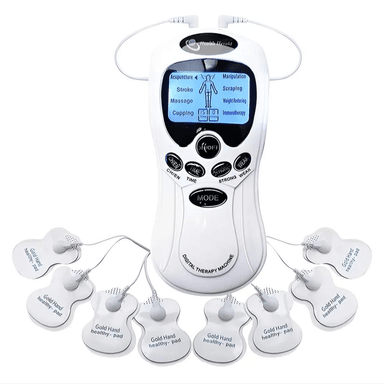 ELECTROESTIMULADOR TENS DIGITAL THERAPY 8 PARCHES GIMNASIA