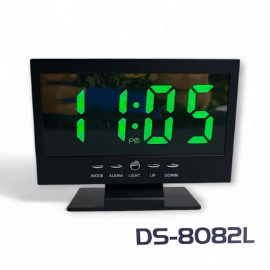 RELOJ DESPERTADOR LED A COLOR LUZ TEMPERATURA DS-8082L