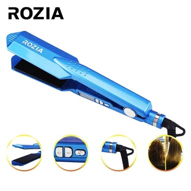 PLANCHA OEM HR745 PROFESIONAL PARA CABELLO ROZIA CON PANTALLA DIGITAL 470°