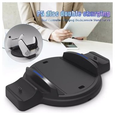 BASE DE CARGA DOBLE Y SOPORTE DE CONSOLA PARA MANDO PLAY STATION 5 PS5 - 3