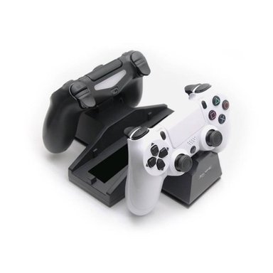 BASE DE CARGA HB-P4002B DOBLE SOPORTE CONSOLA Y COOLER PARA PLAYSTATION 4 PS4 - 4