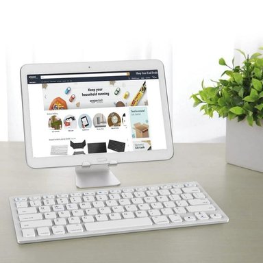 TECLADO INALÁMBRICO SEISA BK-3001 BLANCO USB 2.4 GHZ WINDOWS Y MACBOOK - 2