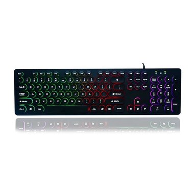 TECLADO GAMER USB RETROILUMINADO CON LED RGB SEISA DN-DY02 - 2