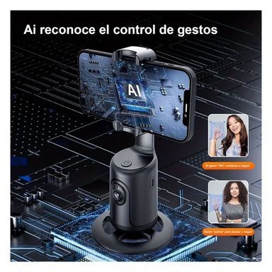 TRÍPODE CON SEGUIMIENTO FACIAL AUTOMÁTICO 360° CON LECTOR DE GESTOS - 6
