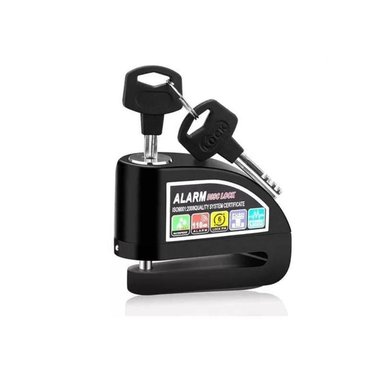 CANDADO DE DISCO ANTIRROBO PARA MOTOS CON ALARMA 110 DB