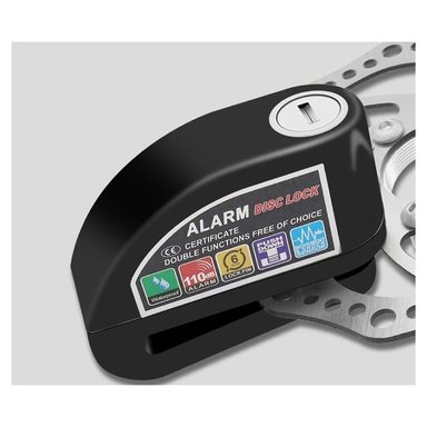 CANDADO DE DISCO ANTIRROBO PARA MOTOS CON ALARMA 110 DB - 4