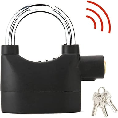 CANDADO CON ALARMA ANTIRROBO PARA MOTO SCOOTER O BICICLETA - 6