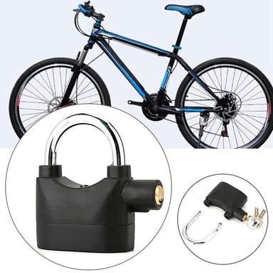 CANDADO CON ALARMA ANTIRROBO PARA MOTO SCOOTER O BICICLETA - 5