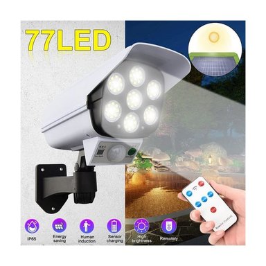 LÁMPARA OEM KL-2178T SOLAR SENSOR MOVIMIENTO FORMA CAMARA SEGURIDAD - 2