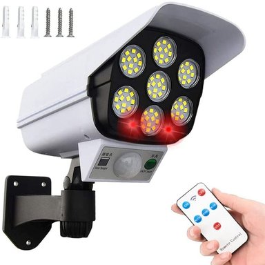 LÁMPARA OEM KL-2178T SOLAR SENSOR MOVIMIENTO FORMA CAMARA SEGURIDAD - 3
