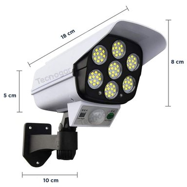LÁMPARA OEM KL-2178T SOLAR SENSOR MOVIMIENTO FORMA CAMARA SEGURIDAD - 5