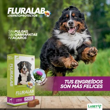 FLURALAB ANTIPULGAS CON HEPATOPROTECTOR 40 KG A 56 KG