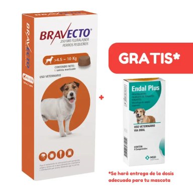 Bravecto 4.5 A 10 KG | Antipulgas para perro