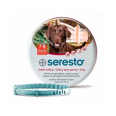 COLLAR PERROS BAYER MÁS 8KG SERESTO - 1