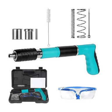 KIT PISTOLA DE CLAVOS FULMINANTES 3 PUNTAS + MALETÍN Y ACCESORIOS +10 CLAVOS DE REGALO