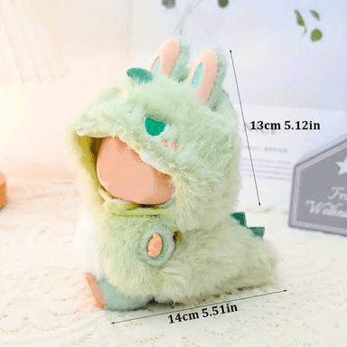 ROPA DE DISFRAZ DINOSAURIO PARA MUÑECO BUBU - 2 PIEZAS - 4