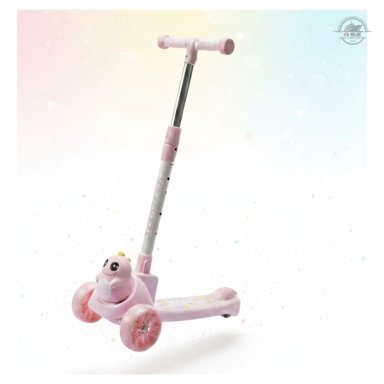 SCOOTER ROSA INFANTIL PREMIUM 3 RUEDAS AJUSTABLE ESTABLE Y ANTIDESLIZANTE - 1