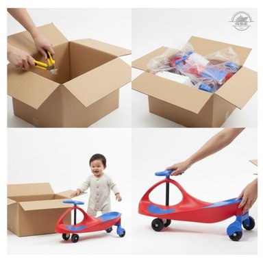 COCHE DE ARRASTRE TWISTCAR PARA NIÑOS Y NIÑAS CORREPASILLOS / GIRO DE 360° DISEÑO HELICOPTERO - 4