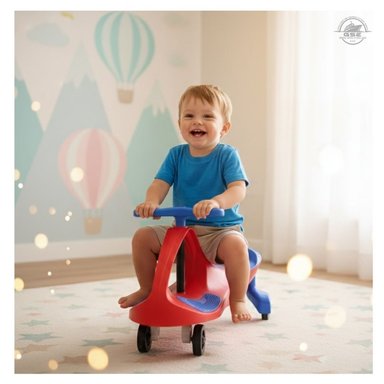 COCHE DE ARRASTRE TWISTCAR PARA NIÑOS Y NIÑAS CORREPASILLOS / GIRO DE 360° DISEÑO HELICOPTERO - 5