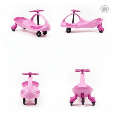 COCHE DE ARRASTRE TWISTCAR PARA NIÑOS Y NIÑAS CORREPASILLOS / GIRO DE 360° DISEÑO HELICOPTERO - 2