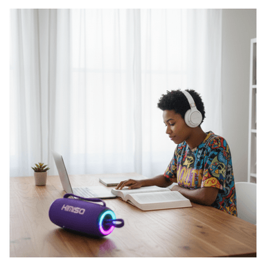 PARLANTE BLUETOOTH KIMISO RECARGABLE PORTÁTIL LUCES LED RGB BOCINA INALÁMBRICA KMS-279 - 4