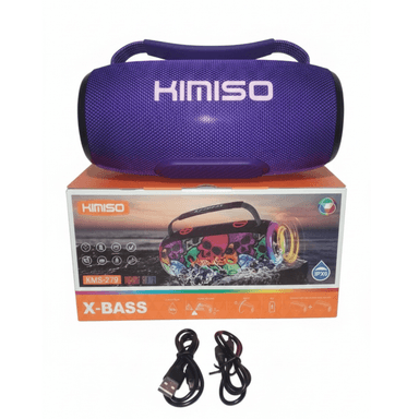 PARLANTE BLUETOOTH KIMISO RECARGABLE PORTÁTIL LUCES LED RGB BOCINA INALÁMBRICA KMS-279 - 5