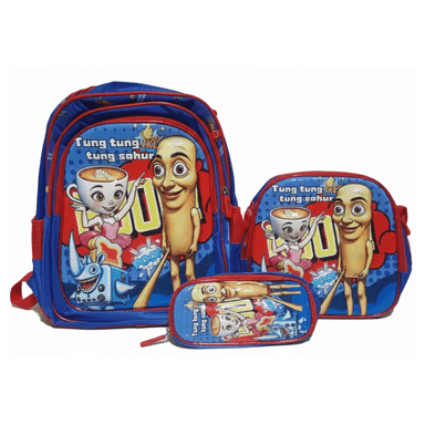 MOCHILA PARA NIÑOS 3 EN 1 MULTIPACK REGRESO AL COLEGIO MEGAPACK INFANTIL/ DISEÑO TRALALERO TRALALA CAPUCCHINA TUNTUN PATAPIM
