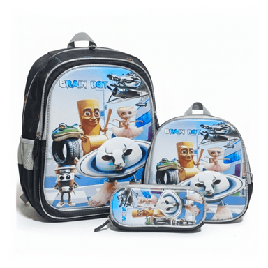 MOCHILA PARA NIÑOS 3 EN 1 MULTIPACK REGRESO AL COLEGIO MEGAPACK INFANTIL/ DISEÑO TRALALERO TRALALA CAPUCCHINA TUNTUN PATAPIM