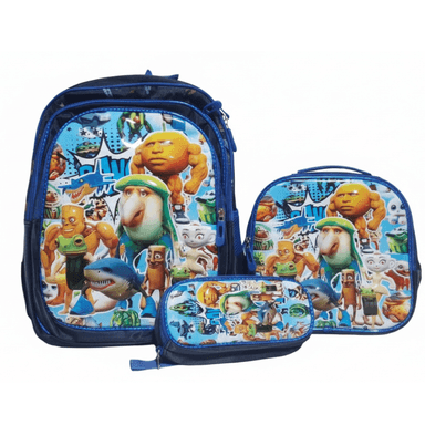MOCHILA PARA NIÑOS 3 EN 1 MULTIPACK REGRESO AL COLEGIO MEGAPACK INFANTIL/ DISEÑO TRALALERO TRALALA CAPUCCHINA TUNTUN PATAPIM
