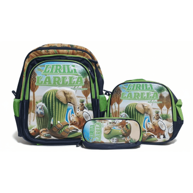 MOCHILA PARA NIÑOS 3 EN 1 MULTIPACK REGRESO AL COLEGIO MEGAPACK INFANTIL/ DISEÑO TRALALERO TRALALA CAPUCCHINA TUNTUN PATAPIM