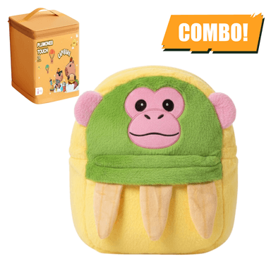MINI MOCHILA PARA NIÑOS DISEÑO KAWAII AESTHETIC TRALALERO Y PLUMONES TOUCH MARCADORES CAPIBARA DOBLE  PUNTA DE 24 PCS