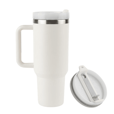 VASO TÉRMICO DE ACERO INOXIDABLE CON SORBETE 1 LT ASA PORTABLE  USO DIARIO Y  PERSONAL / DISEÑO ÚNISEX