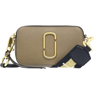 MARC JACOBS WOMEN'S SNAPSHOT MJ CROSS BODY BAG - FRENCH GREY MULTI
