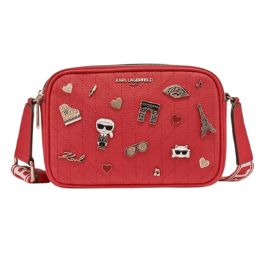 KARL LAGERFELD PARIS MAYBELLE PIN CROOSBODY ROJO