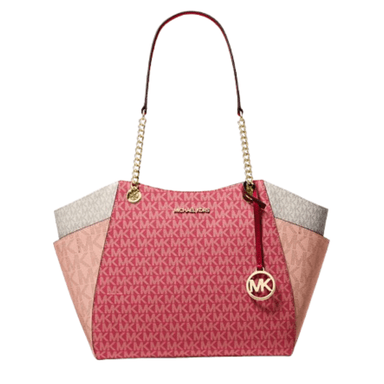 MICHAEL KORS BOLSO CARTERA TOTE JET SET TRAVEL CEREZA MULTICOLOR