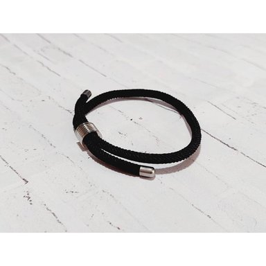BRAZALETE PULSERA NYLON MILAN NEGRO - 3
